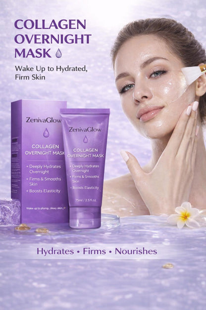 ZenviaGlow Collagen Night Wrapping Mask ✨ (Overnight Glow Treatment)