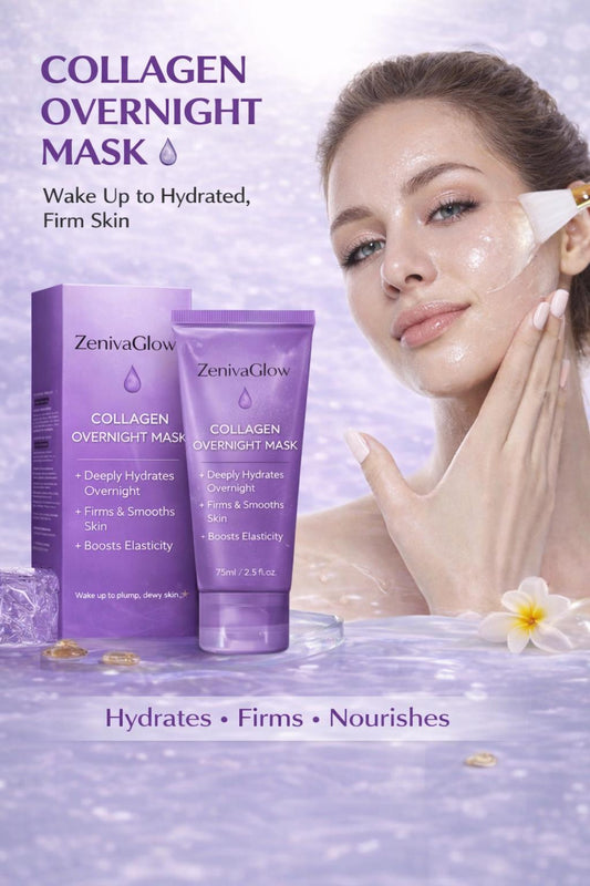 ZenviaGlow Collagen Night Wrapping Mask ✨ (Overnight Glow Treatment)