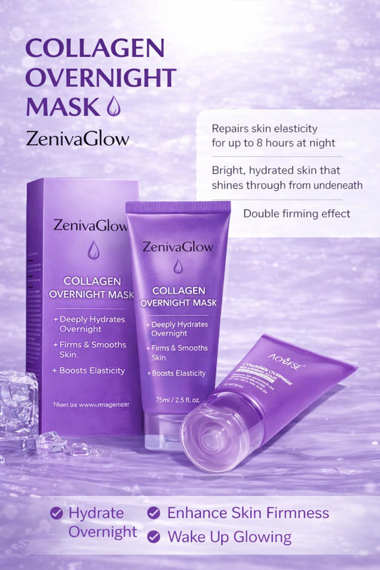 ZenviaGlow Collagen Night Wrapping Mask ✨ (Overnight Glow Treatment)