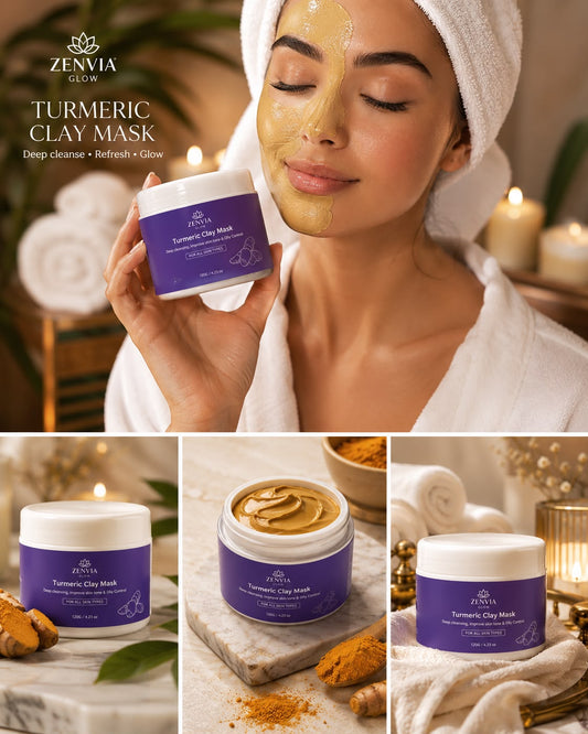 ZenviaGlow Turmeric Clay Mask